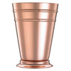 Barfly M37168CP 13-1/2 oz. Deluxe Julep Cup, Footed Base, Dual Rib Design, 18/8 SS, Copper Plated Finish