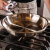 Browne 5724153 Thermalloy Tri-Ply 9-1/2" Fry Pan, Stainless Steel