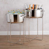 American Metalcraft Vesper Collection Party Tubs w/Stands