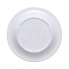 GET WP-7-DE Diamond Esencia 7" Wide Rim Plate, Melamine, White w/Blue Decal - Bottom View
