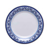 GET WP-7-DE Diamond Esencia 7" Wide Rim Plate, Melamine, White w/Blue Decal - Top View