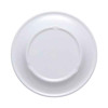 GET WP-9-DE Diamond Esencia 9" Wide Rim Plate, Melamine, White w/Blue Decal - Bottom View