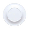 GET WP-10-DE Diamond Esencia 10" Wide Rim Plate, Melamine, White w/Blue Decal - Bottom View