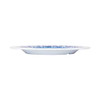 GET WP-10-DE Diamond Esencia 10" Wide Rim Plate, Melamine, White w/Blue Decal - Side View