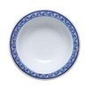 GET B-454-DE Diamond Esencia 4.5 oz. Narrow Rim Bowl, Melamine, White w/Blue Decal - Top View