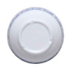 GET B-525-DE Diamond Esencia 16 oz. Rimless Bowl, Melamine, White w/Blue Decal - Bottom View