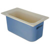 Carlisle CM1102C1402 Coldmaster CoolCheck 1/3 Size Food Pan, 6" Deep, White/Blue