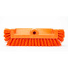 Carlisle 40422EC24 Sparta 12" Floor Scrub Brush Head, End Bristles, Orange