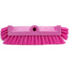 Carlisle 40422EC26 Sparta 12" Floor Scrub Brush Head, End Bristles, Pink