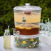Tablecraft 10961 2 gal. Stackable 2-Tier Beverage Dispenser, SAN, Clear