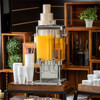Tablecraft 70 3 gal. Dual Beverage Dispenser, Stainless Steel & Plastic