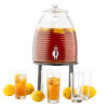 Tablecraft 12999 Beeline 2.5 gal. Beverage Dispenser, Round, Glass