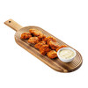 Tablecraft 12956 Acacia Collection 15-3/4" Serving Board, Modern Stripe