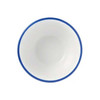 Libbey 114229 Porcelana Linea 7 oz. Bouillon Bowl, Porcelain, Blue Band