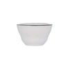 Libbey 114230 Porcelana Linea 7 oz. Bouillon Bowl, Porcelain, Black Band - 36/Case