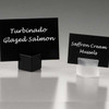 American Metalcraft TAGA7WT Securit 4" x 3" Mini Chalk Cards, Plastic, Black
