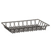 Cal-Mil 1291TRAY Iron Collection 18" x 12" Rectangular Wire Basket, Black