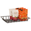 Cal-Mil 1291TRAY Iron Collection 18" x 12" Rectangular Wire Basket, Black