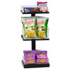 Cal-Mil 22319-13 Modular 3-Tier 6" x 9" Merchandising Stand, Metal, Black