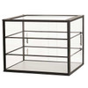 Cal-Mil 23764-3-13 Onyx Collection 3-Tier Display Case, Composite Base, White