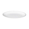 GET BUD13-MOD-WW Bugambilia 19-7/10" Deep Platter, Aluminum, White