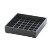 Cal-Mil 681-4-13 Classic 4" Square Drip Tray, Plastic, Black