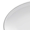 GET D2209L-W Viva 9" Coupe Plate, Oval, Melamine, White
