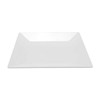 GET ML-90-W Siciliano 12" Coupe Plate, Square, Melamine, White