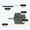 Lodge BL65GP Blacklock 12" Square Grill Pan, Cast Iron