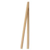 HIC 4042 12" Kitchen Toast Tongs, Bamboo