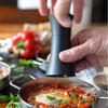 Tablecraft 10925 1.5 oz. Salt & Pepper Mill Set, Plastic, Black & White