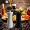Tablecraft 10925 1.5 oz. Salt & Pepper Mill Set, Plastic, Black & White