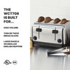 Waring WCT708 4 Slot Toaster, Stainless Steel, 120V