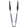 Vollrath 478091280 Kool-Touch 9-1/2" High Temp Utility Tongs, Stainless Steel, Purple