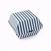 Restaurantware RWA0379BLW Bio Tek 4" Burger Box, Paper, Ripple Wall