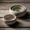 Churchill SESGEM161 Emerge 16 oz. Deep Bowl, Stoneware, Speckled Green