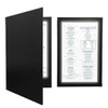 Risch LED-1V 8.5X14 LED Light Up Menu Cover, Single View, Black