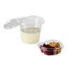 Lacerta T19439-2 Fresh N' Sealed Take-Out Container 4 oz. Insert, 2-Compartment, PET, Clear - 1440/Case