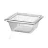 Lacerta T21903 Fresh N' Sealed 8 oz. Deli Container, Hinged, PET, Clear - 280/Case