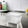 Lacerta T21904 Fresh N' Sealed 12 oz. Deli Container, Hinged, PET, Clear - 256/Case
