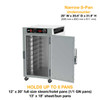 Metro HBCN8-AS-UC HotBlox 8-Pan Undercounter Insulated Holding Cabinet, Solid Door, 120V