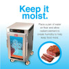 Metro HBCN8-AS-UC HotBlox 8-Pan Undercounter Insulated Holding Cabinet, Solid Door, 120V
