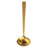 Tablecraft 12996 Solaire 9" 1.5 oz. Ladle, Stainless Steel, Gold