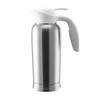Service Ideas 10-00744-WH0 ErgoServ 33.8 oz. Vacuum Insulated Creamer, Brushed Stainless & White