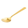 Tablecraft 12988 Solaire 12-1/2" Solid Serving Spoon, Stainless Steel, Gold