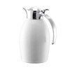 Service Ideas NIC10BSWH Nicollet 33.8 oz. Vacuum Insulated Carafe, Flip-Top Lid, Radiant White