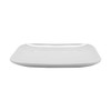 GET CS-6119-W Siciliano 9-1/2" Square Coupe Plate, Melamine, White - 12/Case