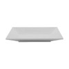 GET ML-103-W Siciliano 8" Square Plate, Melamine, White