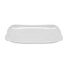 GET CS-6105-W Siciliano Mama Mia 13" x 7-4/5" Rectangular Platter, Melamine, White - 12/Case