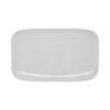GET CS-6105-W Siciliano Mama Mia 13" x 7-4/5" Rectangular Platter, Melamine, White - 12/Case